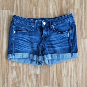 Mossimo Mid-Rise Midi denim shorts